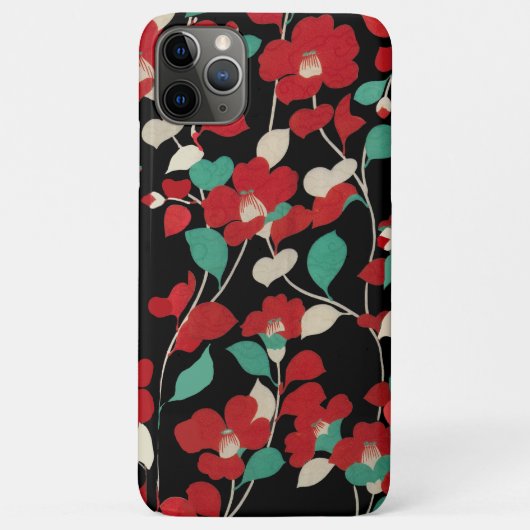 RODE CAMELLIAS, WITTE GROEN LEVERT ZWARTE, donkere Case-Mate iPhone Case (Achterkant)