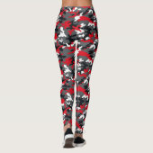 Rode Camo Broek Leggings (Achterkant)