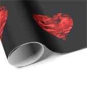 Rode Camo Hearts Valentijn Linnen inpakpapier (Rol Hoek)