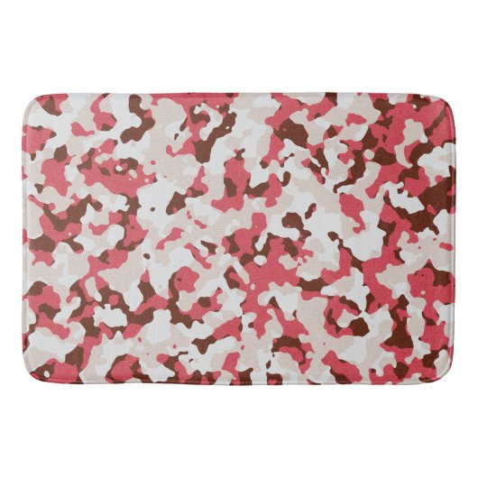 Rode camouflage badmat (Voorkant)