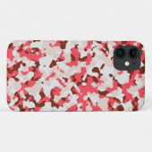 Rode camouflage Case-Mate iPhone case (Achterkant (horizontaal))