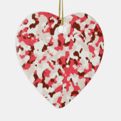 Rode camouflage keramisch ornament (Rechts)