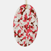 Rode camouflage keramisch ornament (Rechts)