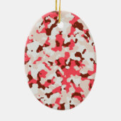 Rode camouflage keramisch ornament (Achterkant)