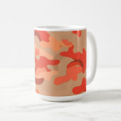 Rode camouflage koffiemok (Voorkant rechts)