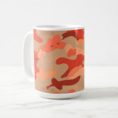 Rode camouflage koffiemok (Voorkant links)