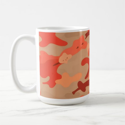 Rode camouflage koffiemok (Links)