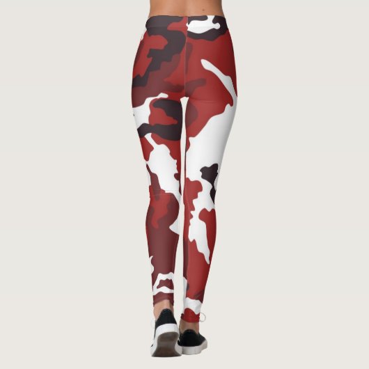 Rode camouflage leggings (Achterkant)