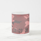 Rode camouflage matglas koffiemok (Center)