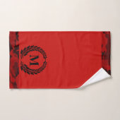 Rode Camouflage Monogram Badhanddoekenset Bad Handdoek (Handdoek)