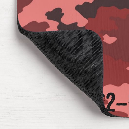 Rode camouflage muismat (Hoek)