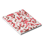 Rode camouflage notitieblok (Schuin)
