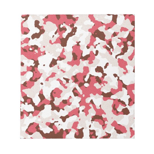 Rode camouflage notitieblok (Voorkant)