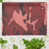 Rode camouflage theedoek (Gevouwen)