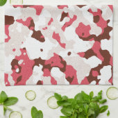 Rode camouflage theedoek (Gevouwen)
