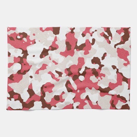 Rode camouflage theedoek (Horizontaal)