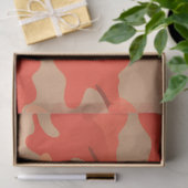 Rode camouflage tissuepapier (Geschenk)