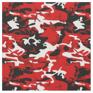 rode camouflage zwart wit camo stof