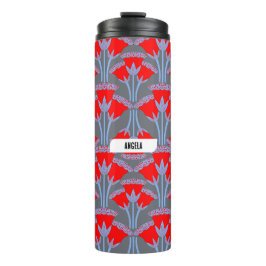 Rode Campanulapersonalisierte thermische tumbler Thermosbeker