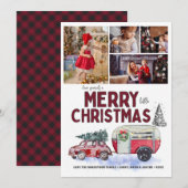  Rode Camper kerstfoto Collage (Voorkant / Achterkant)