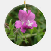 Rode Campion Wildflower Ornaments Keramisch Ornament (Achterkant)