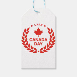 rode canadese dag - esdoorbladesdoorn 1 juli cadeaulabel