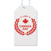 rode Canadese dag esdoornblad 1 juli