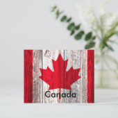 rode Canadese esdoorn - canadese vlag Briefkaart (Staand voorkant)