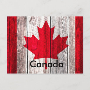 rode Canadese esdoorn - canadese vlag Briefkaart