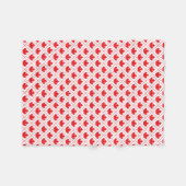 Rode Canadese esdoornblad witte achtergrond Fleece Deken (Voorkant (Horizontaal))