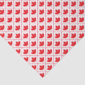 Rode Canadese vlag Maple Leaf Diamond Pattern Tissuepapier (Detail)