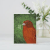 Rode Canarische Briefkaart (Staand voorkant)