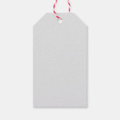 Rode Candy Cane Cadeaulabel (Achterkant)