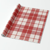 Rode Candy Cane Cadeaupapier (Uitgerold)
