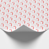 Rode Candy Cane Kerst Inpakpapier (Hoek)