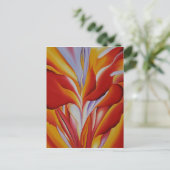 Rode Canna Briefkaart (Staand voorkant)