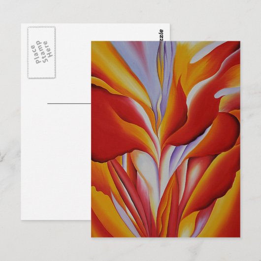 Rode Canna Briefkaart (Voorkant / Achterkant)