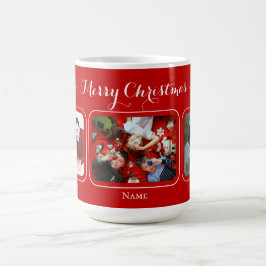 Rode canvas Kerstmis Familie Mok