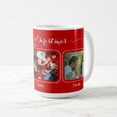 Rode canvas Kerstmis Familie Mok (Voorkant rechts)