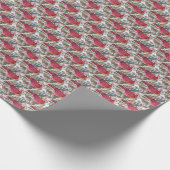 RODE CARDINAAL BIRD WRAPPORTDOP CADEAUPAPIER (Hoek)