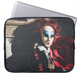 Rode carnavalsmasker in Venetië, Italië Laptop Sleeve