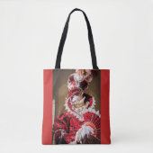 Rode carnavalsmasker in Venetië, Italië Tote Bag (Voorkant)