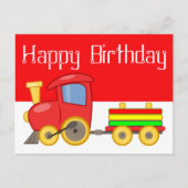 rode cartoon briefkaart (Voorkant)