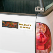 RODE CARTOON DRAGON BUMPERSTICKER (Op Truck)