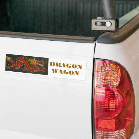 RODE CARTOON DRAGON BUMPERSTICKER (Op Truck)