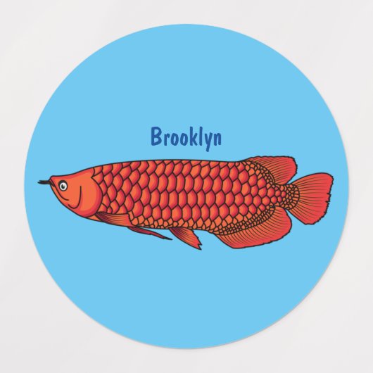 Rode cartoon in Arowana Labels (Design 2)