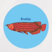 Rode cartoon in Arowana Labels (Design 1)