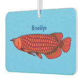 Rode cartoon in Arowana Luchtverfrisser (Links)