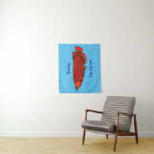 Rode cartoon in Arowana Wandkleed (In situ)