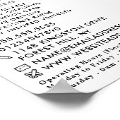 Rode Cartoon, Rijschool, Instructeur Advert Poster (Hoek)